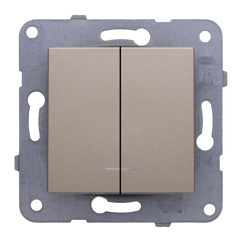Выключатель Panasonic Karre&Arkedia скрыт. 2кл. IP20 бронза (упак.:1шт) (WKTT00092BR-RU)