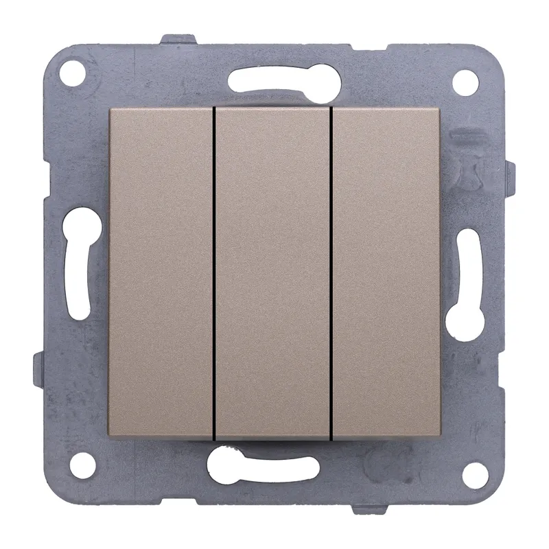 Выключатель Panasonic Karre&Arkedia скрыт. 3кл. IP20 бронза (упак.:1шт) (WKTT00152BR-RU)