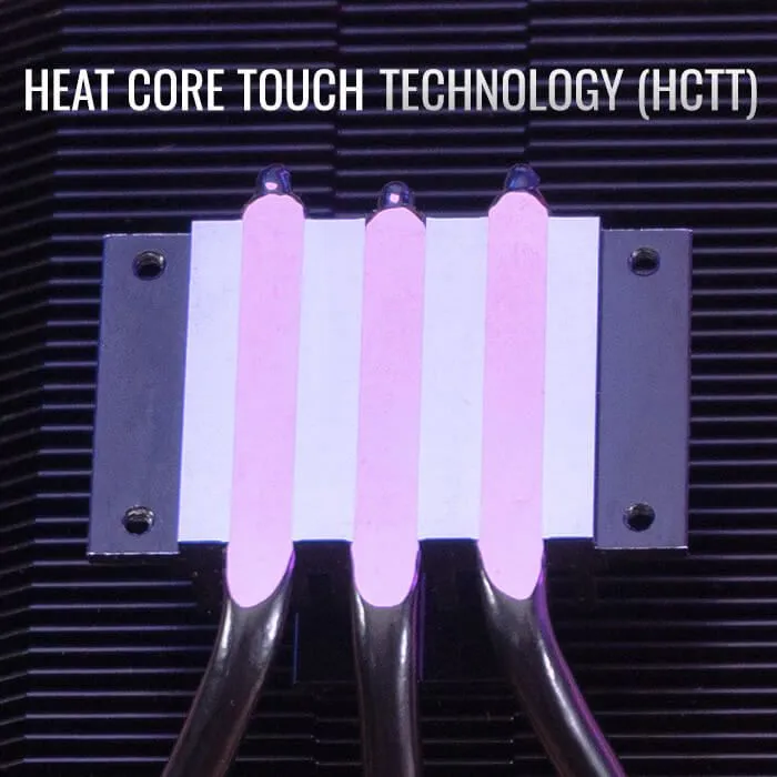 Устройство охлаждения(кулер) Aerocool Cylon 3H Soc-AM5/AM4/1151/1200/1700 черный 4-pin 13-24dB Al+Cu 125W 480gr Ret