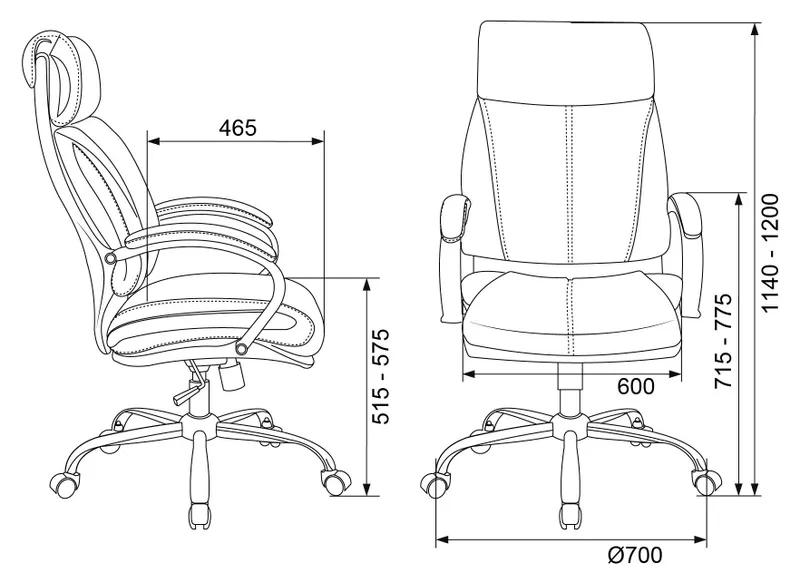 Кресло руководителя Бюрократ T-9904NSL черный эко.кожа крестов. металл хром