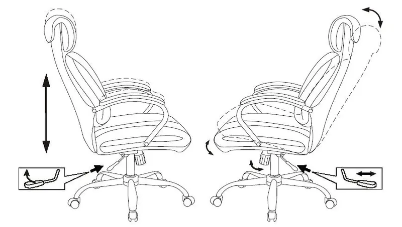 Кресло руководителя Бюрократ T-9904NSL черный эко.кожа крестов. металл хром