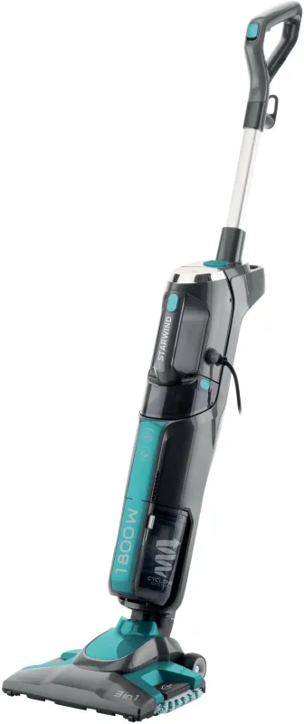 Пылесос паровой Starwind SSV9550 1800Вт темно-серый/голубой