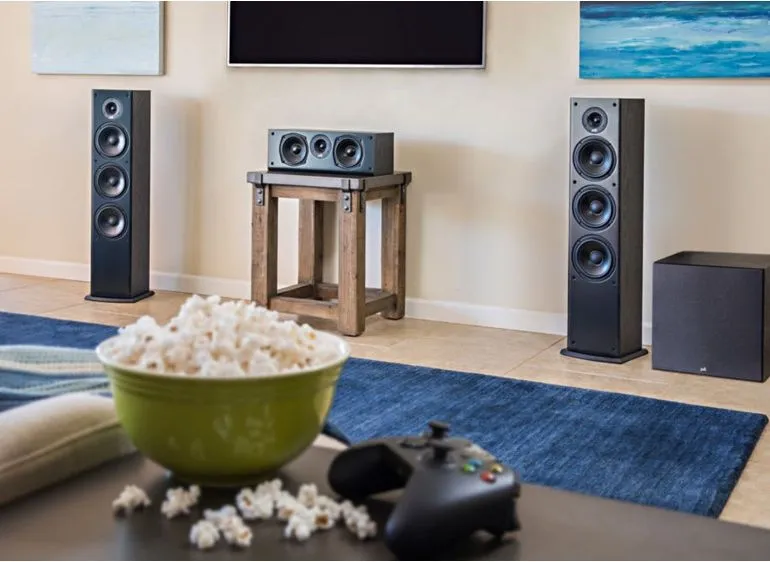 Фронтальная колонка PolkAudio T50 2.0 черный (в комплекте: 1 колонка)