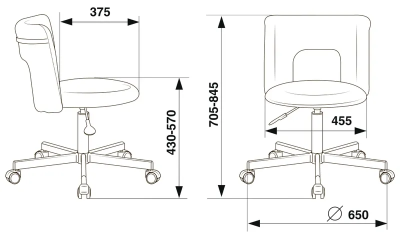 Кресло Бюрократ KF-1M красный 26-22 крестов. металл черный