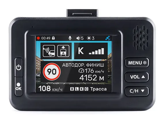 Видеорегистратор с радар-детектором Incar SDR-40 Tibet GPS черный