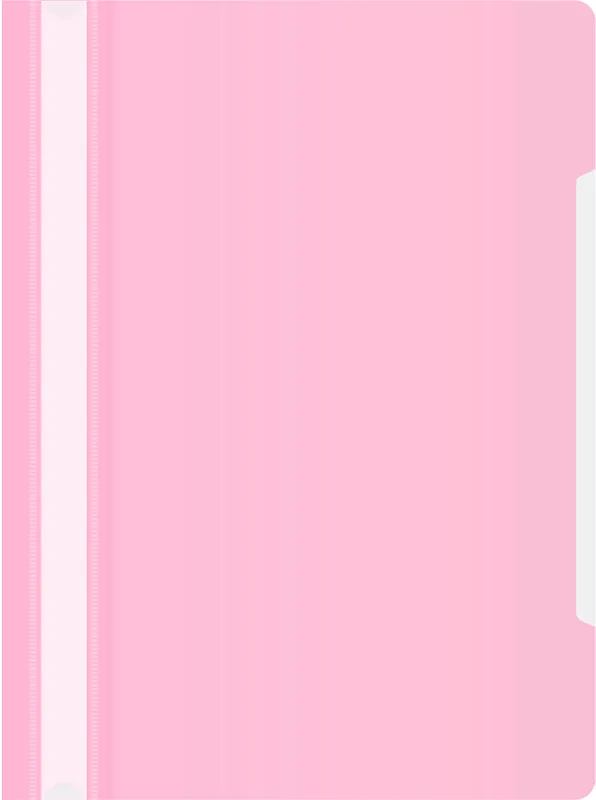 Папка-скоросшиватель Бюрократ Pastel -PSLPAST/PINK A4 прозрач.верх.лист пластик розовый 0.14/0.18