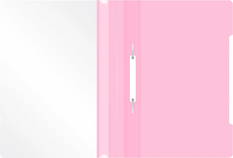 Папка-скоросшиватель Бюрократ Pastel -PSLPAST/PINK A4 прозрач.верх.лист пластик розовый 0.14/0.18