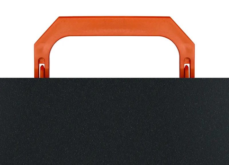 Портфель Бюрократ Black Opal BLPP01OR 1 отдел. A4 пластик 0.7мм черный/оранжевый