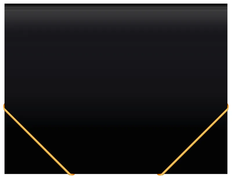 Папка на резинке Бюрократ Black Opal BL510/1 A4 пластик кор.30мм 0.5мм черный