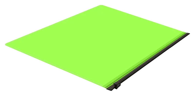 Папка на молнии ZIP Бюрократ Double Neon DNEBPM5ALETTBL A5 полипропилен 0.15мм салатовый цвет молнии черный
