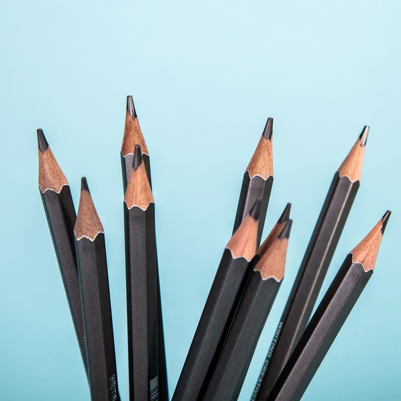 Карандаш ч/г Deli EC005-2B Scribe 2B шестигран. тополь т.сер. корпус карт.кор. (12шт)