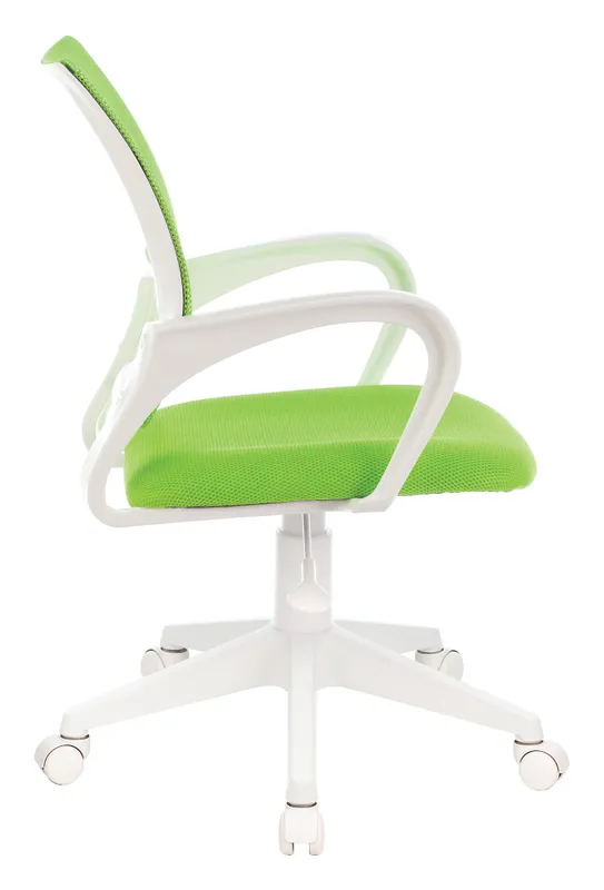 Кресло Бюрократ CH-W695NLT салатовый TW-03A TW-18 сетка/ткань крестов. пластик пластик белый