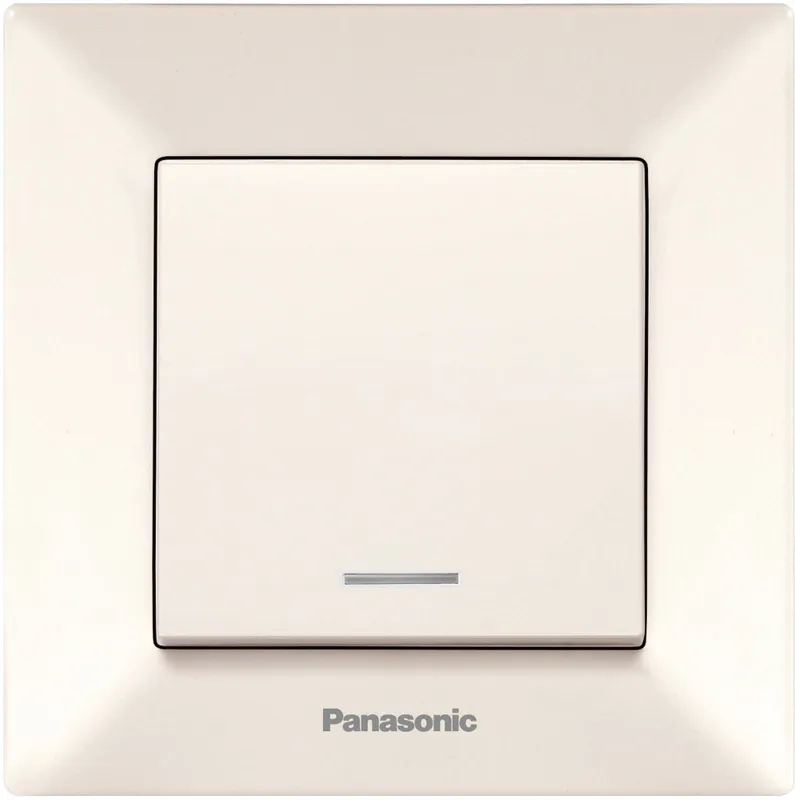 Выключатель Panasonic Arkedia WMTC00442BG-RU скрыт. 1кл. 2хпол. с подсветкой IP20 бежевый (упак.:1шт)
