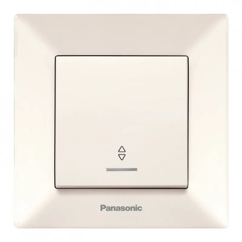Переключатель Panasonic Arkedia скрыт. 1кл. проходной с подсветкой IP20 бежевый (упак.:1шт) (WMTC00042BG-RU)