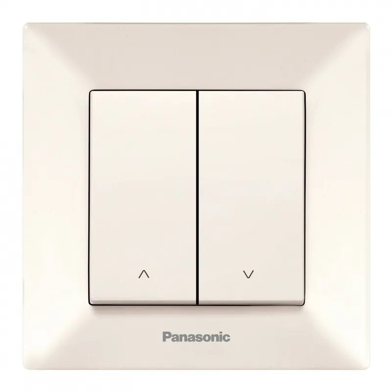 Выключатель Panasonic Arkedia скрыт. 2кл. управл.жалюзи IP20 бежевый (упак.:1шт) (WMTC00222BG-RU)