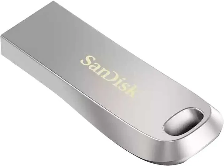 Флеш Диск Sandisk 128Gb Ultra Luxe SDCZ74-128G-G46 USB3.0 серебристый