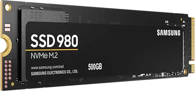 Твердотельный накопитель SSD M.2 (PCI-E NVMe) 500Gb Samsung 980 (R3100/W2600MB/s) (MZ-V8V500BW) 1year