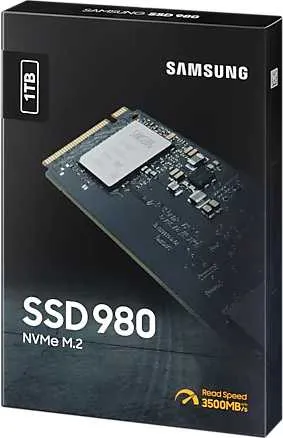 Твердотельный накопитель SSD M.2 (PCI-E NVMe) 1Tb (1024GB) Samsung 980 (R3500/W3000MB/s) (MZ-V8V1T0BW) 1year