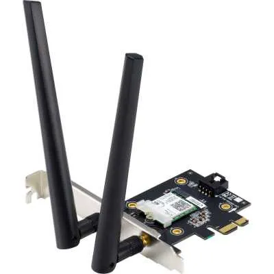 Адаптер ASUS PCE-AX3000 // WI-FI 802.11ax, 2402 + 574Mbps, PCI-E Adapter, 2 antenna ;90IG0610-MO0R10