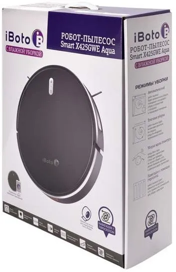 Пылесос-робот iBoto Smart Х425GWE Aqua 25Вт черный