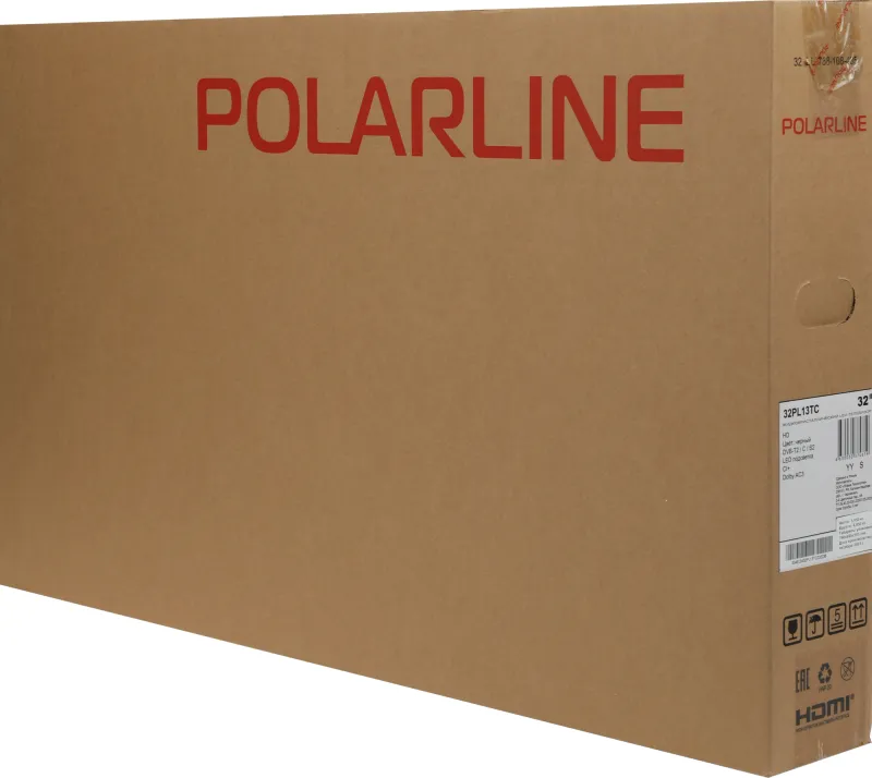 Телевизор LED PolarLine 32" 32PL13TC черный HD 50Hz DVB-T DVB-T2 DVB-C (RUS)