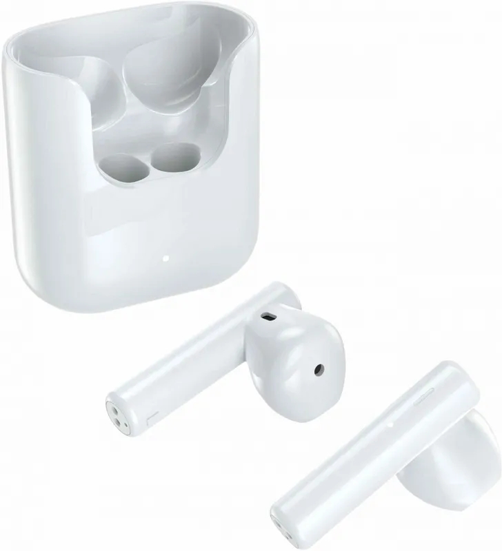 Гарнитура вкладыши QCY T12 белый беспроводные bluetooth в ушной раковине