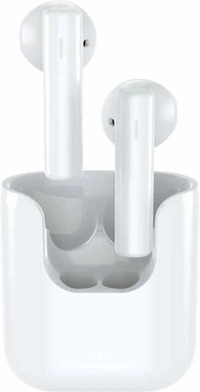 Гарнитура вкладыши QCY T12 белый беспроводные bluetooth в ушной раковине