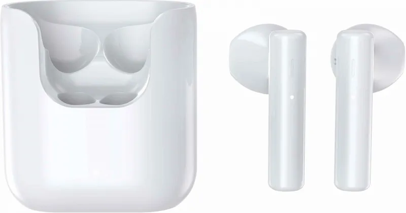 Гарнитура вкладыши QCY T12 белый беспроводные bluetooth в ушной раковине