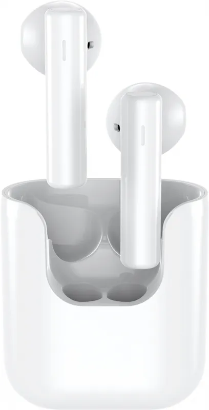 Гарнитура вкладыши QCY T12 белый беспроводные bluetooth в ушной раковине