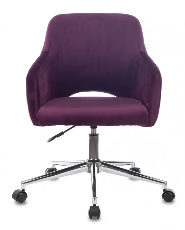 Кресло Бюрократ CH-380SL сливовый Italia 23 крестов. металл хром