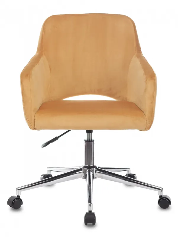 Кресло Бюрократ CH-380SL янтарный Italia 9 крестов. металл хром