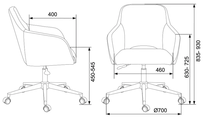 Кресло Бюрократ CH-380SL янтарный Italia 9 крестов. металл хром