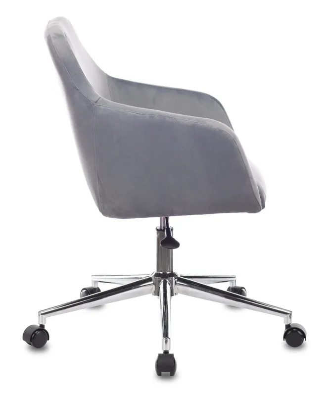 Кресло Бюрократ CH-380SL серая жемчужина Italia 26 крестов. металл хром