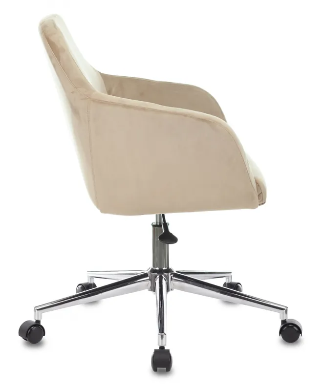 Кресло Бюрократ CH-380SL латте Italia 5 крестов. металл хром