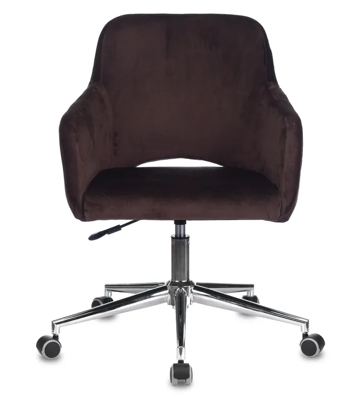 Кресло Бюрократ CH-380SL мокко Italia 6 крестов. металл хром