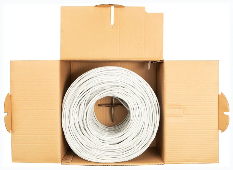 Кабель сетевой Buro BU-CCA-050FTP FTP 4 пары cat5E solid 0.50мм CCA 305м серый