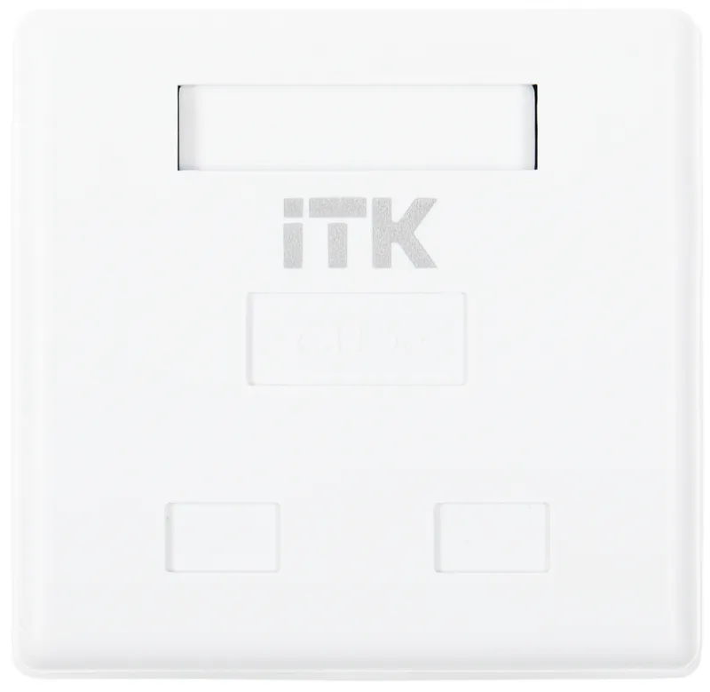 Розетка ITK CS2-1C5EU-22 настен.RJ45 2 кат.5E UTP бел. (упак.:1шт)