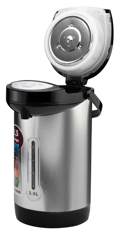 Термопот Starwind STP1820 2.5л. 600Вт серебристый/черный