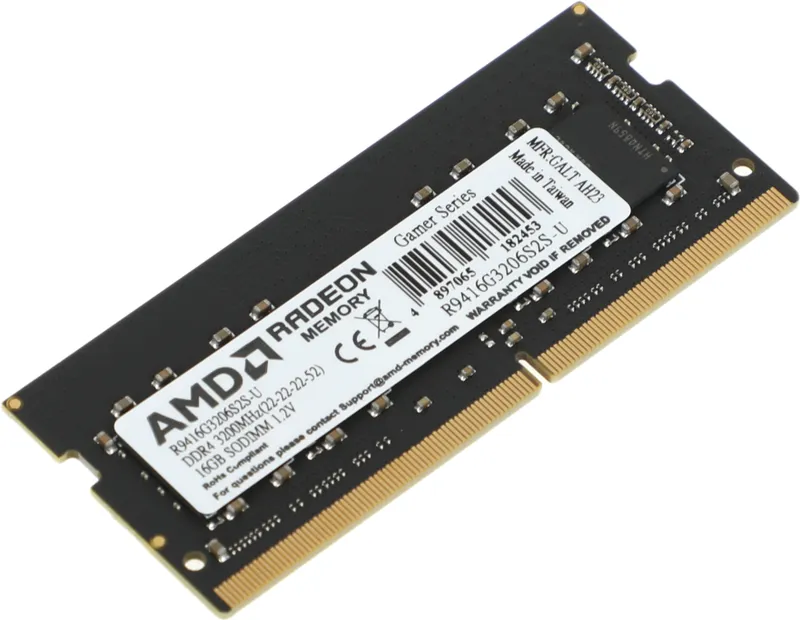 Память DDR4 16Gb 3200MHz AMD R9416G3206S2S-U R9 RTL PC4-25600 CL22 SO-DIMM 260-pin 1.2В Ret