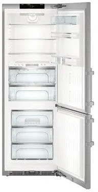 Холодильник Liebherr CBNes 5775 нержавеющая сталь (двухкамерный)