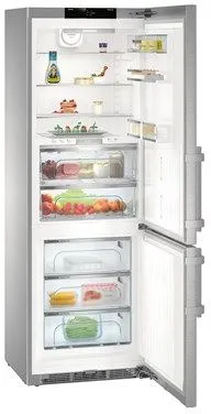Холодильник Liebherr CBNes 5775 нержавеющая сталь (двухкамерный)