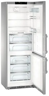Холодильник Liebherr CBNes 5775 нержавеющая сталь (двухкамерный)