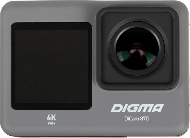 Экшн-камера Digma DiCam 870 серый