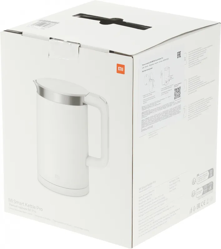 Чайник электрический Xiaomi Mi Smart Kettle Pro 1.5л. 1800Вт белый корпус: металл/пластик (BHR4198GL)