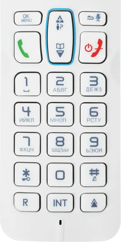 Р/Телефон Dect Alcatel S230 RU белый/синий АОН