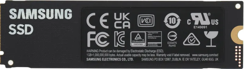 Твердотельный накопитель SSD M.2 (PCI-E NVMe) 2Tb (2048GB) Samsung 980 PRO (R7000/W5000MB/s) (MZ-V8P2T0BW) 1year