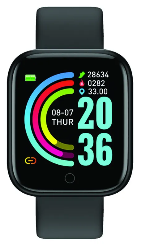 Смарт-часы Digma Smartline R1 1.3" TFT корп.черный рем.черный (R1B)