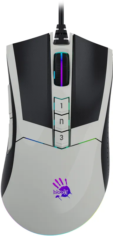 Мышь A4Tech Bloody W90 Max белый/черный оптическая (10000dpi) USB (10but)