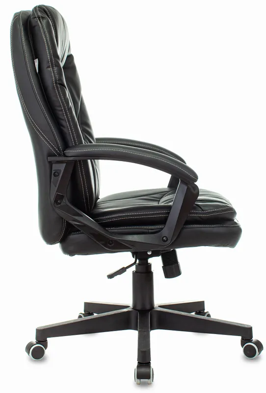 Кресло руководителя Бюрократ CH-868N черный эко.кожа крестов. пластик