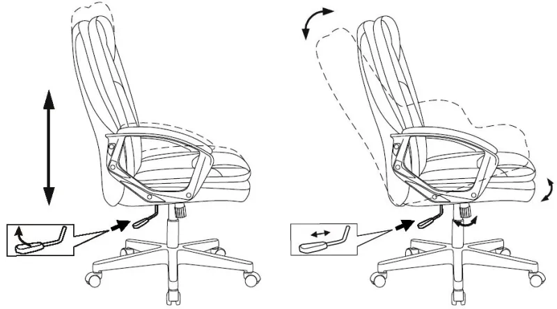 Кресло руководителя Бюрократ CH-868N темно-коричневый NE-15 эко.кожа крестов. пластик